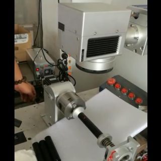 金属棒旋转激光打标