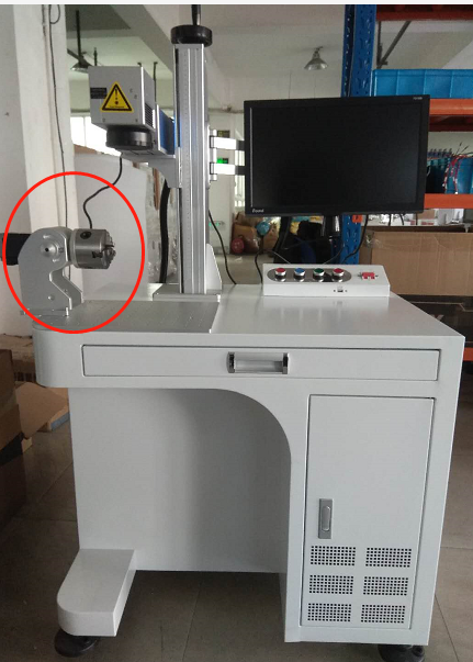 激光打标机带夹具